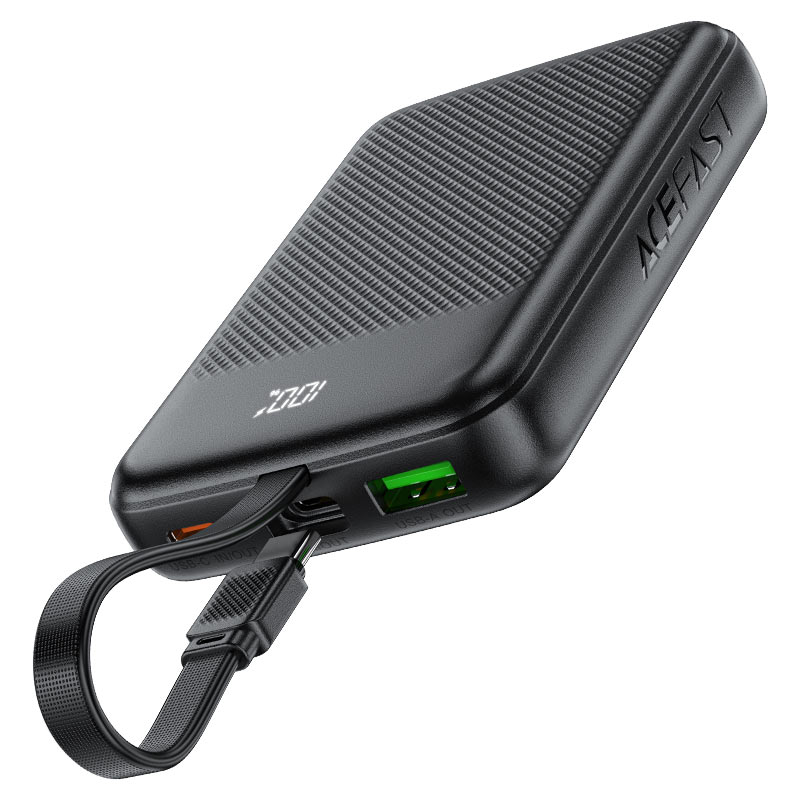 Acefast Pd22.5w Power Bank With Cable