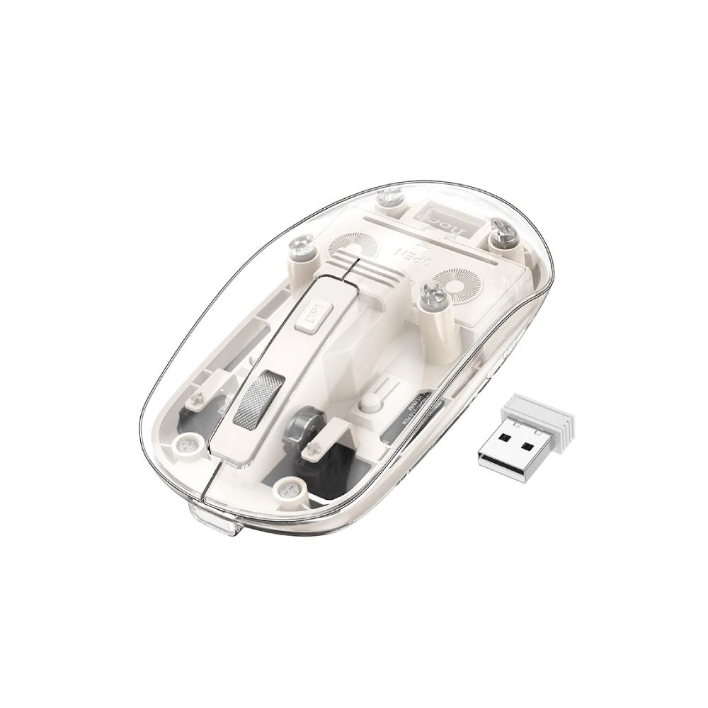 HOCO GM29 WIRELESS MOUSE SPACE WHITE